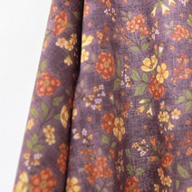 패브릭아트 순면 20수 플라워패턴 원단 바이올렛 시리즈, 4번