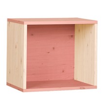 하우디가구 칸높은 1단 칼라 공간박스 DIY, 화이트옹이+핑크옹이