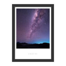씽크어스 북유럽 감성액자 22밤하늘B, BLACK