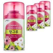 리빙굿 자동분사기 향그루 라벤다향 캔, 280ml, 4개, 허브향