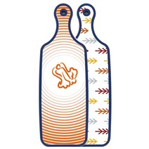 로엠디자인 블루 에디션 서빙 도마 보드 소나무화이트, 배추라인주황, 1개