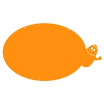 쿠 홈 인테리어 아크릴 메모 보드 MO 63 걸이형 오렌지 소, 1개