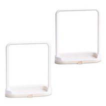 JNC 주방 행주 수세미 멀티랙, 베이지, 2개입