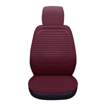 앤티스 차량용 린넨 사계절 좌석 커버, 버건디, 1개