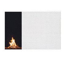 앤비커머스 인테리어 타공판 캠프FIRE 좌 WHITE, 1개