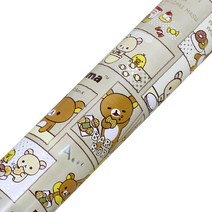 영프라자 리락쿠마 비닐 증착 포장지 대 53cm x 18m, 베이지, 1개
