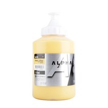 알파색채 실버레벨 아크릴물감 S1 906 6 NaplesYellow, 500ml, 1색