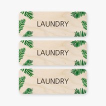 모두의팩토리 트로피컬 미니 직사각 도어사인 3p, 14 LAUNDRY