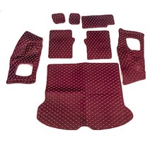 JIAODIAN 프리미엄 퀼팅 차량용 트렁크 매트 버건디, 볼보, XC60 2009년~2015년