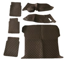 JIAODIAN 프리미엄 퀼팅 차량용 트렁크 매트 다크브라운, 아우디, Q7 5인승 2016년~2018년