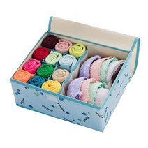 마켓감성 패브릭 속옷 수납박스 타입4, 1개