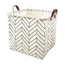 마켓감성 북유럽 다용도 캔버스 사각정리함, 타입2, 1개