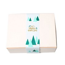 피크닉하우스 크리스마스 트리띠지 5p + 화이트선물상자 5p, 혼합 색상, 1세트