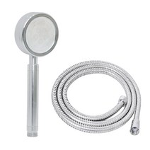 코시나 메가수압 경량 알루미늄 샤워헤드 크롬 + 메탈줄 1.5m 세트, 2개