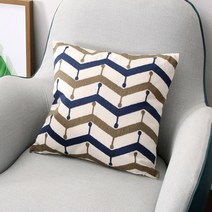 이우야여사 솜포함 자수 에스닉 소파쿠션, B타입