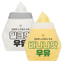 딩동펫 노즈워크 우유 2p 17 x 16 cm, 바나나맛, 밀크맛, 1세트