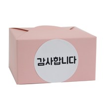 황씨네도시락 레이스박스 핑크 20p + 원형 감사합니다 화이트 20p, 혼합 색상, 1세트