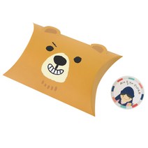 황씨네도시락 반달상자 곰 30p + 새해복 스티커 한복소년 30p, 혼합 색상, 1세트