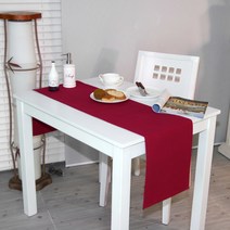 나산데코 네츄럴 테이블러너, 체리레드, 협탁용(120 x 30 cm)