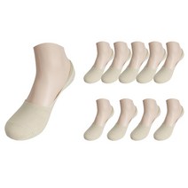 프레리 여성용 고급 페이크삭스 덧신 5켤레