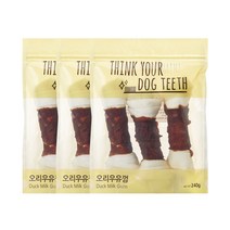 띵크유어도그티 딩고 우유껌 대형 3p, 오리우유, 3개