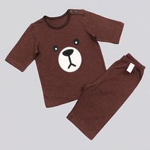 메이키즈 아동용 초코꼬미 오가닉 7부 내의