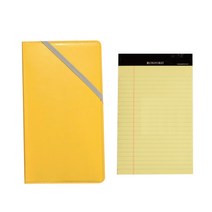 소노마엠지 소프트 노트패드커버 Mini + 리갈패드 mini 랜덤 발송 50매, Yellow, 1세트