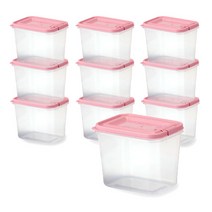 씨밀렉스 쿡밥 사각 전자레인지 용기 520ml, 랜덤 발송, 10개