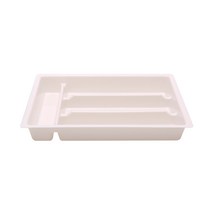 디자인룸즈 서랍용 수저분리함 400, 화이트, 1개