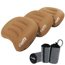 콘츠 퀵에어베개 + 고급파우치, 피너츠브라운, 3세트