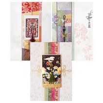 프롬앤투 T220-123 감사 축하 연하장 카드 3p   봉투 3p   속지 3p, 혼합 색상, 1세트