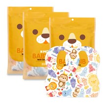 케이맘 일회용 유아 턱받이 20p, 혼합 색상, 3개입