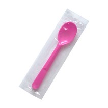 투고팩 아이스크림 스푼 개별포장 핑크 대 12cm, 500개, 1개입