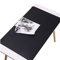 아리코 마일드컴 와이드 가죽 논슬립 데스크패드, 블랙