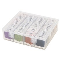 코하스아이디 25번 손자수실 4m 80컬러 세트, 혼합 색상