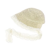 뿌뿌룰루 아동용 레이스 밀짚 보넷