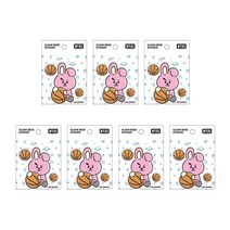 라인프렌즈 BT21 클리어 데코 스티커, 쿠키, 7개입