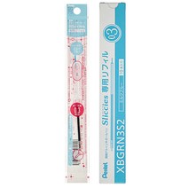 펜텔 슬리치즈 젤잉크 리필심 0.3mm, BGRN3S2 밀크블루, 10개