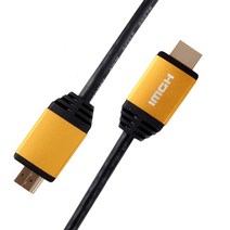애니포트 HDMI 2.0 골드메탈 모니터 케이블, 1개, 5m
