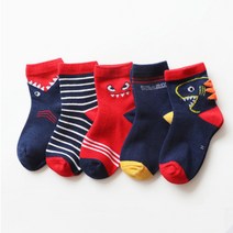 엘스 아동용 상어 양말 5켤레