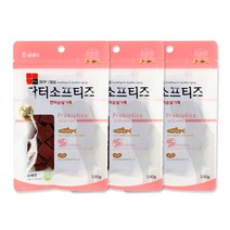 아스쿠 닥터소프티즈 연어순살가득 강아지 간식 100g, 프로바이오틱스, 3개