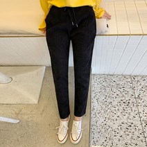 오키진 여성용 프링코듀밴딩팬츠