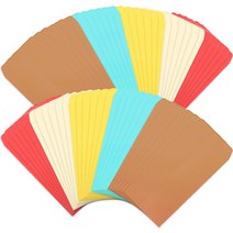 투영디자인 컬러 세로 봉투, 랜덤 발송, 60개