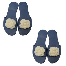 자연일상 뷰티 거실화 2p, 네이비(화이트꽃)