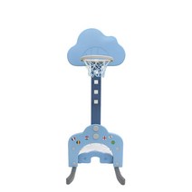 베이블퓨어리 프리미엄 유아농구대 3IN1, 블루 + 스카이블루