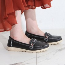 더슈 여성용 가죽 밴딩로퍼 3cm SD1715