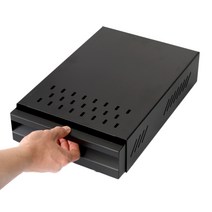 JJ카페 서랍형 넉박스, 블랙, 1개