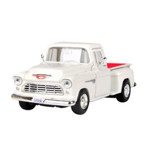 모터맥스 1/24 1955 쉐보레 5100 스텝사이드 다이캐스트, 화이트