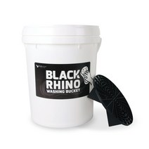 블랙라이노 셀프 세차버킷 + 뚜껑 + 그릿가드 세트, 20L, 혼합 색상