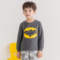 유니프랜드 아동용 다크히어로 보온내의 실내복 상하세트